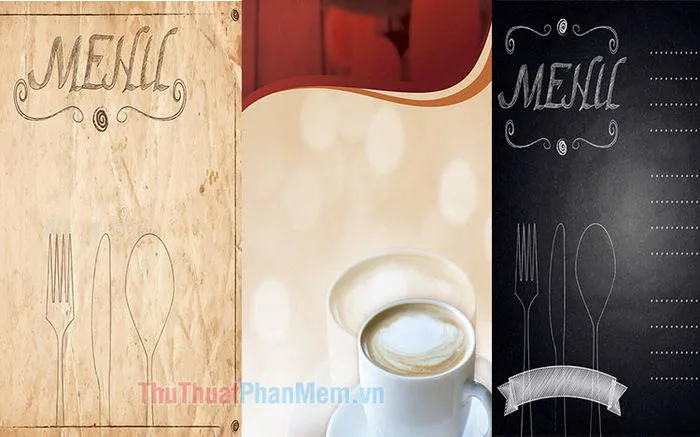 Phông nền menu tuyệt đẹp