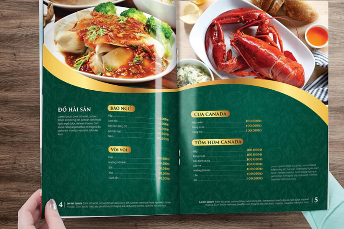 Gợi ý các mẫu background menu cho nhà hàng bắt mắt nhất