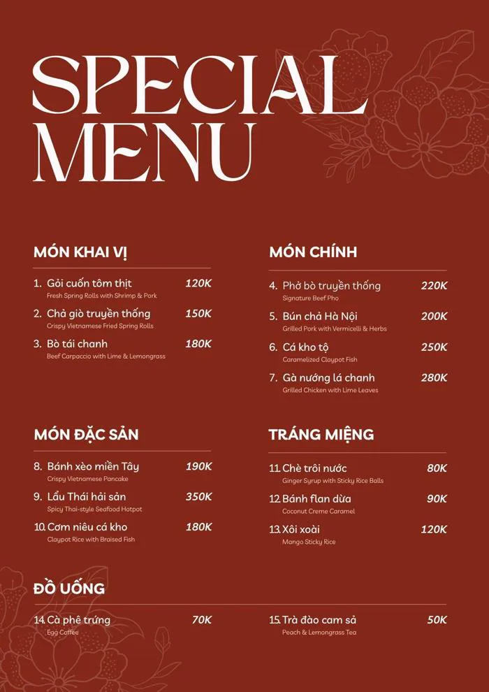 Mẫu menu đẹp, đơn giản cho quán ăn, cà phê, trà sữa | Canva