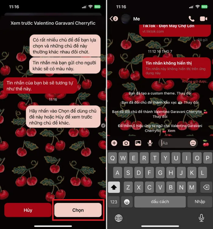 Cách thay đổi hình nền Messenger trên điện thoại và máy tính