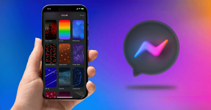Cách thay đổi hình nền Messenger trên điện thoại và máy tính