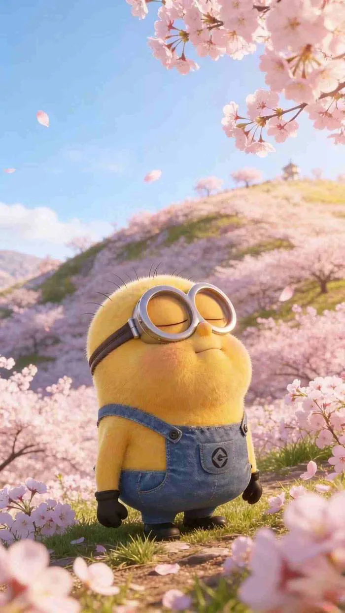 Hình nền Minion phồng má cực hot 2026 Full HD, miễn phí
