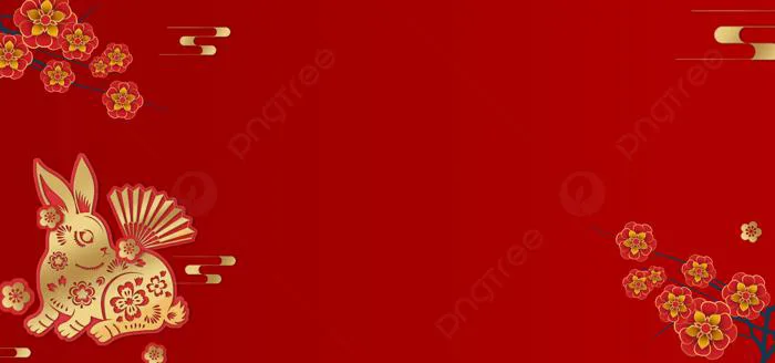 Hình nền Chúc Mừng Năm Mới Nền đỏ, ChÚc MỪng NĂm MỚi, Năm Con Thỏ, Hoa Mận  Background Vector để tải xuống miễn phí - Pngtree