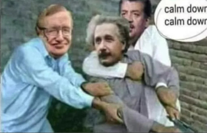 Calm down Einstein Meme Generator - Imgflip