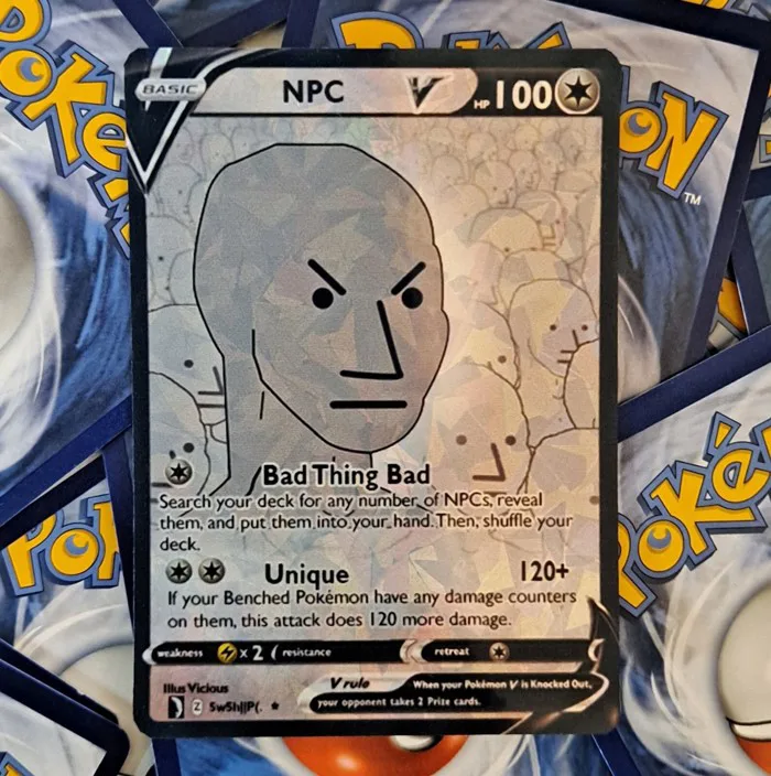 Npc Meme Pokemon Card | eBay