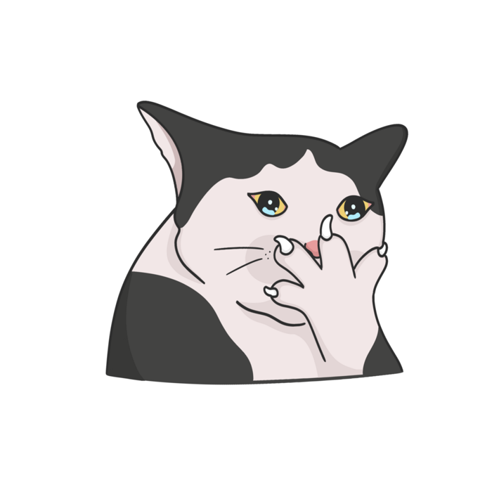 Crying Cat Meme Sticker Illustration 45648579 PNG