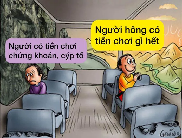 Dân mạng chế ảnh hài hước về tình cảnh lao dốc của chứng khoán và tiền số | Báo Dân trí Dân mạng chế ảnh hài hước về tình cảnh lao dốc của chứng khoán và tiền số | Báo Dân trí