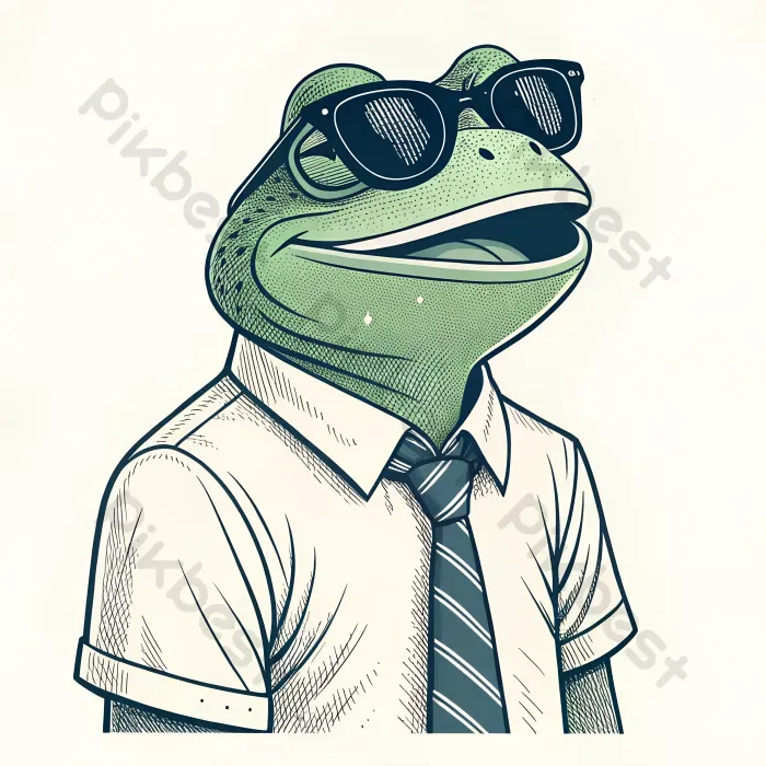 Tải miễn phí Mr ếch đeo Kính Râm Và Mặc áo Cà Vạt Mặc áo Sơ Mi Meme Hài  Hước | JPG chuyên nghiệp - Pikbest