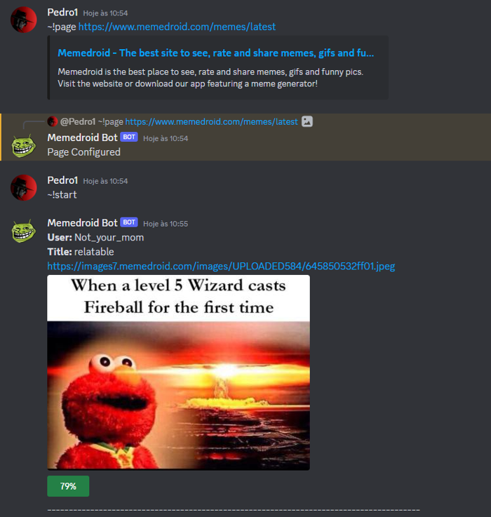 GitHub - Pedro-Seixas/Discord-Meme-Bot: Discord Bot in python that sends  memes from Memedroid · GitHub