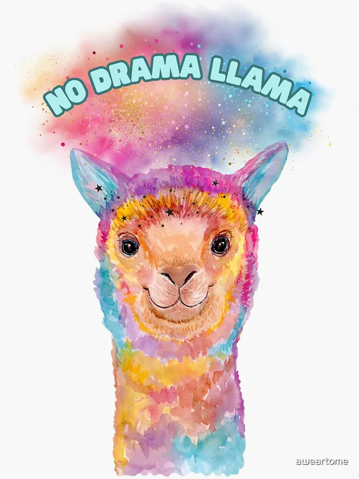 No Drama Llama Funny Meme