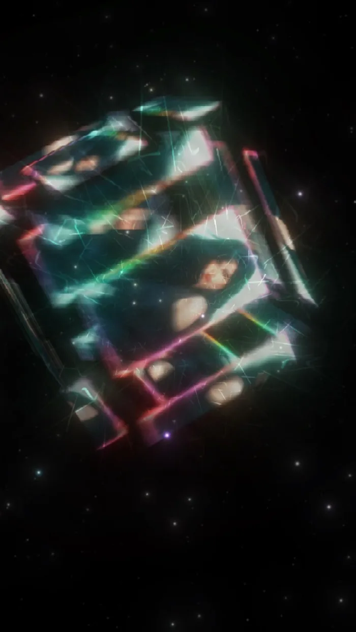Cube flying animatio