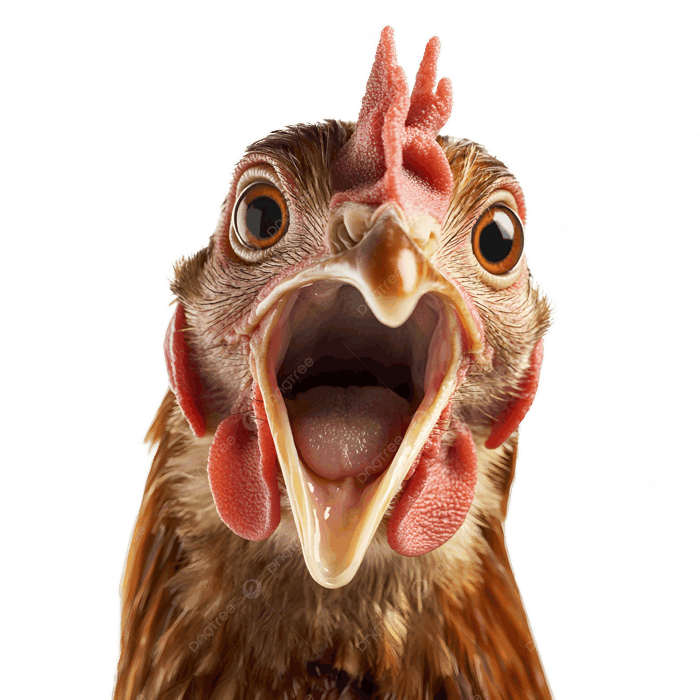 Hình ảnh Chân Dung Hài Hước Của Một Con Gà Mái Dường Như đang Hét Lên Hoặc  Squawking ầm ĩ PNG , Clip Nghệ Thuật Gà Mái, Thịt Gà, Gà Mái PNG