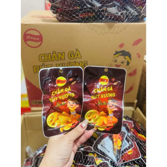 combo 10 chiếc Chân gà rút xương MeMe 22gr | Shopee Việt Nam