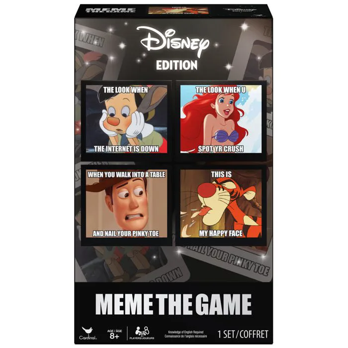 Amazon.com: Spin Master Games Meme the Game Disney Edition Family Game |  Create The Funniest Disney Memes, Promotes Creativity & Humor, Fun For  Family Game Night, Kids Game, For 3-6 Players, Ages