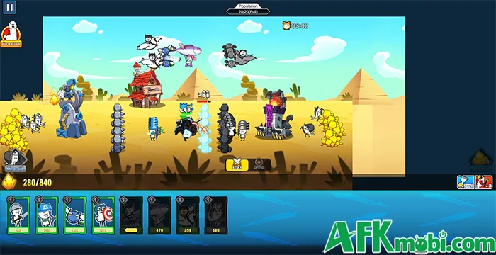 Meme War game chiến thuật thả lính đơn giản và quen thuộc