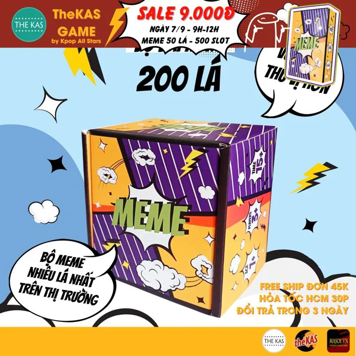 Bộ Bài Meme 40–200 Lá Tiếng Việt Và Hình Ảnh Hài Hước Gồm Nhiều Ver Quẩy  Lên Bạn Êi | Shopee Việt Nam