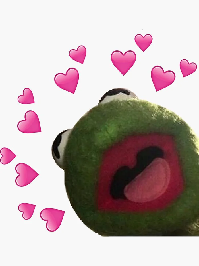 Kermit heart Meme