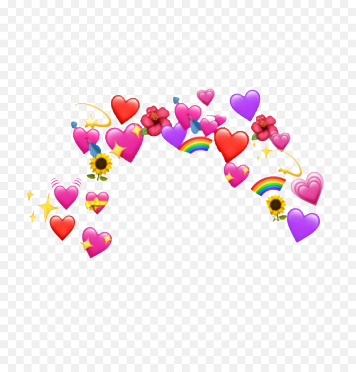Heart Sticker - Heart Emoji Meme Png,Emoji Hearts Transparent - free  transparent png images - pngaaa.com