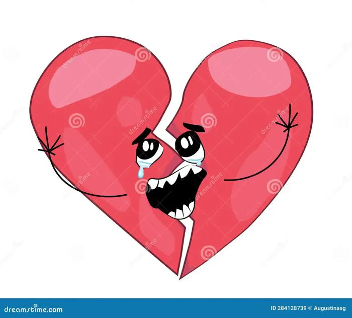 Crying Internet Meme Illustration of Broken Heart Stock Illustration -  Illustration of heart, hands: 284128739