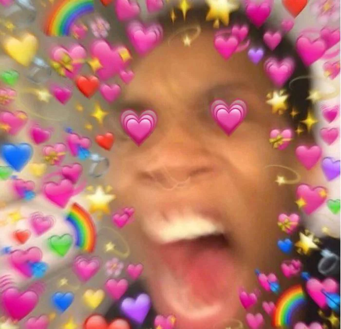 Meme love | Heart eyes reaction meme, Meme reaction pic hearts