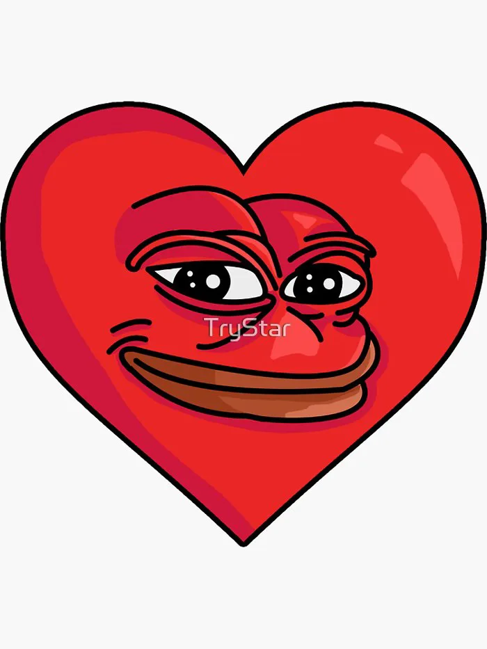 Pepe heart funny love meme