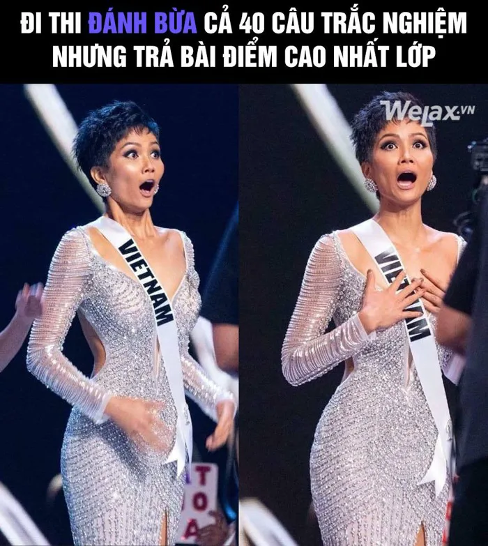 Hoa hậu nào cũng thành meme là có thật, biểu cảm hết hồn của H'Hen Niê đã  có chùm ảnh chế rồi đây!