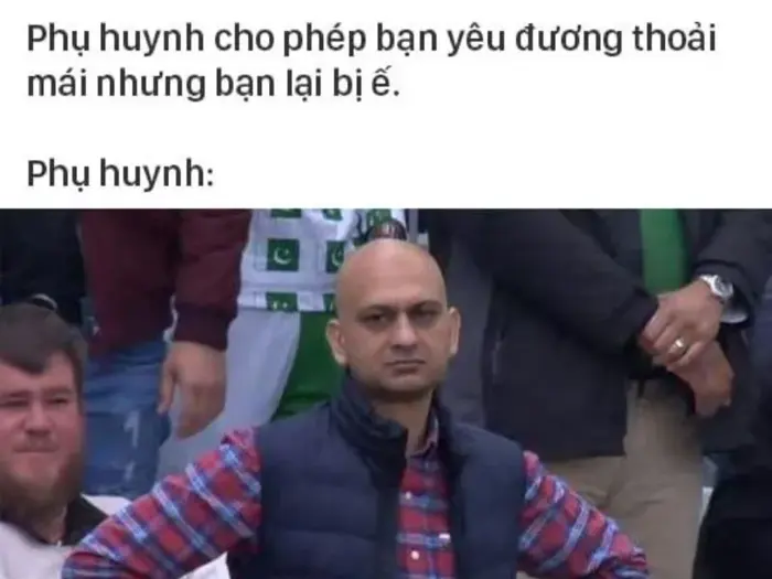 Full) Meme chống nạnh, người đàn ông thất vọng hài hước