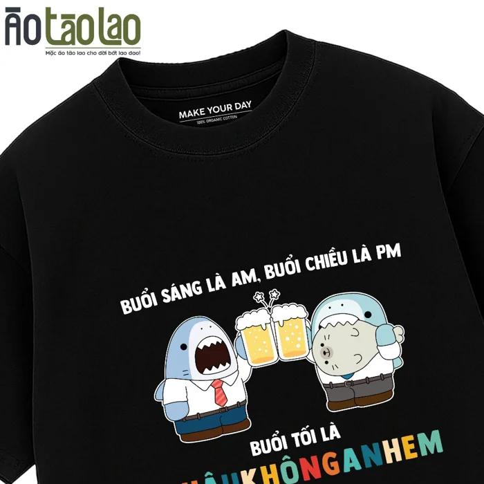 Áo In Chữ Hài Hước Nhậu Hông Anh Em- Meme Text Vui Đi Làm - Oversize 100%  Cotton Nam Nữ | Shopee Việt Nam