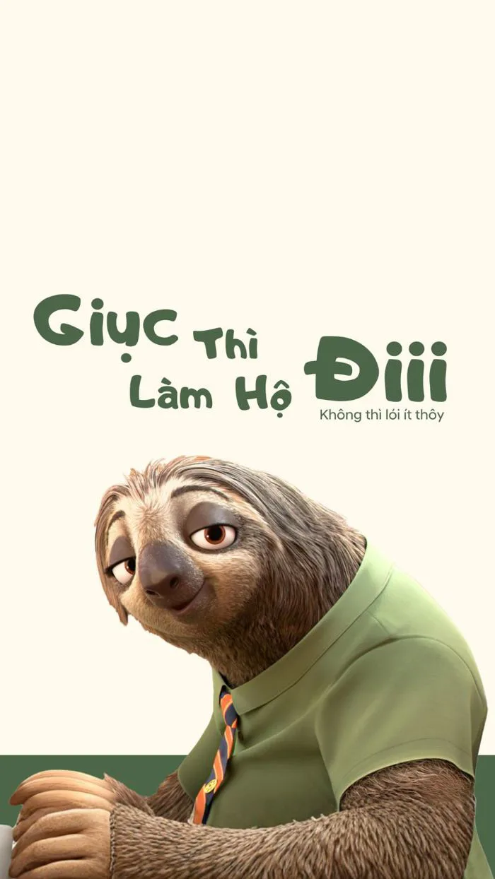 100+ meme con lười Flash Zootopia hot trend hình nền cho dân văn phòng