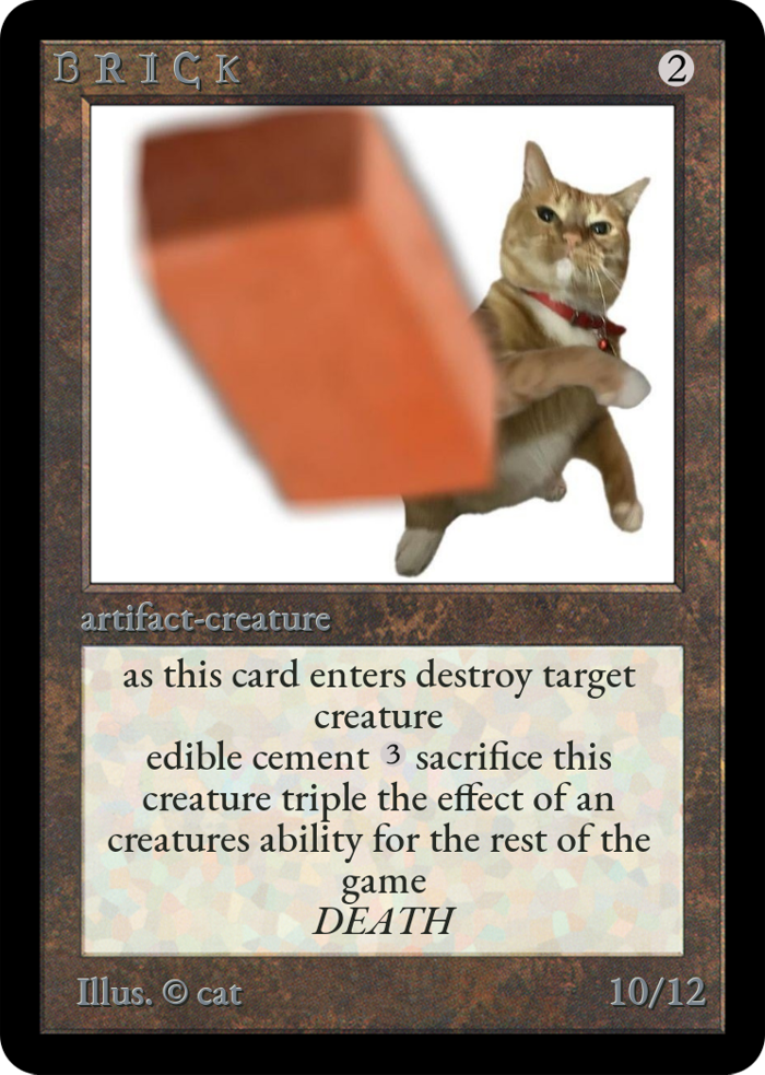 Thẻ meme mtg tôi làm : r/mtg