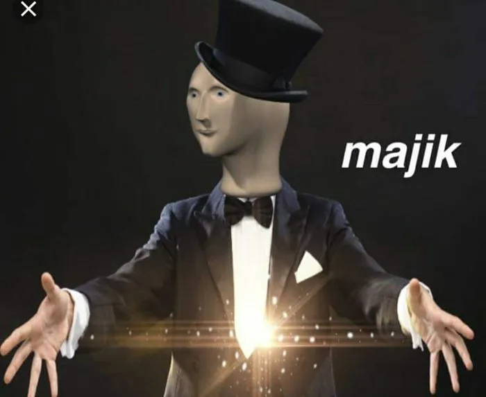 Stonks mem magic / магия