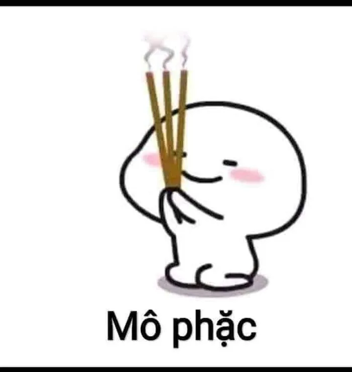 Tao thấy mà tao tức á | Mô phật chế, Hình biểu cảm cute, Sticker dễ thương
