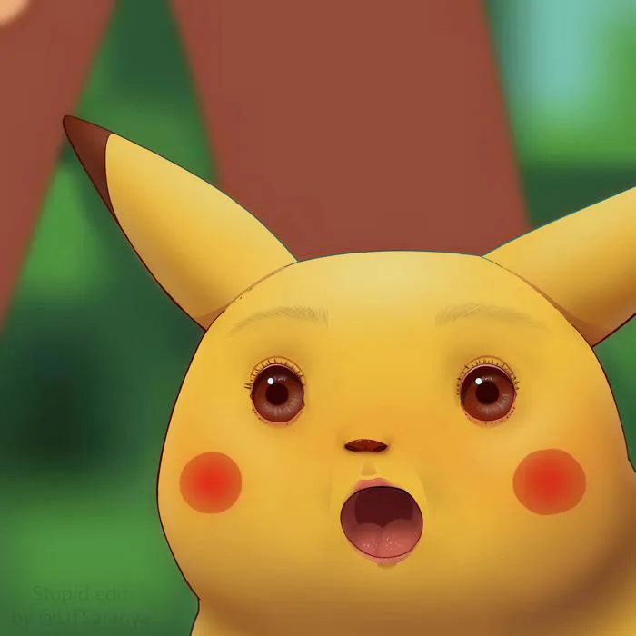 Hi. I made an uncomfortably realistic version of the surprised Pikachu meme that you can use for evil. : r/pokemon Hi. I made an uncomfortably realistic version of the surprised Pikachu meme that you can use for evil. : r/pokemon