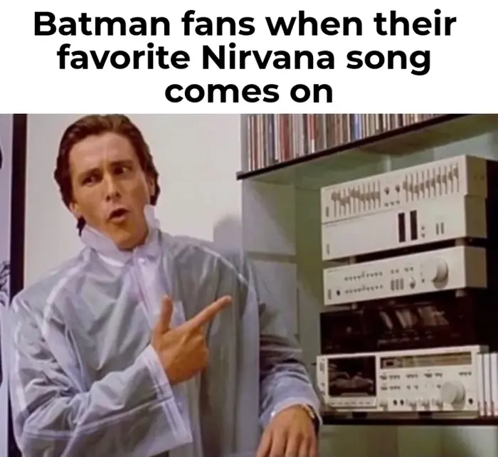 Music Fans When X American Psycho Patrick Bateman Meme Template — Kapwing