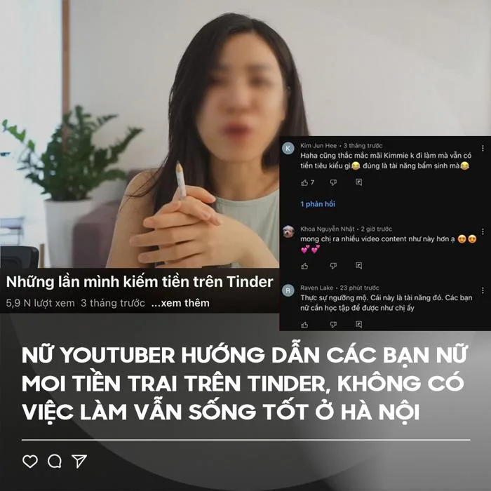 Kimmie là ai? Cô gái YouTube hướng dẫn cách kiếm tiền trên Tinder gây xôn  xao trên mạng xã hội