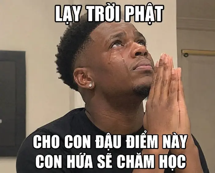 Meme Anh Da Đen Cầu Nguyện - Ảnh chế chắp tay cười xỉu