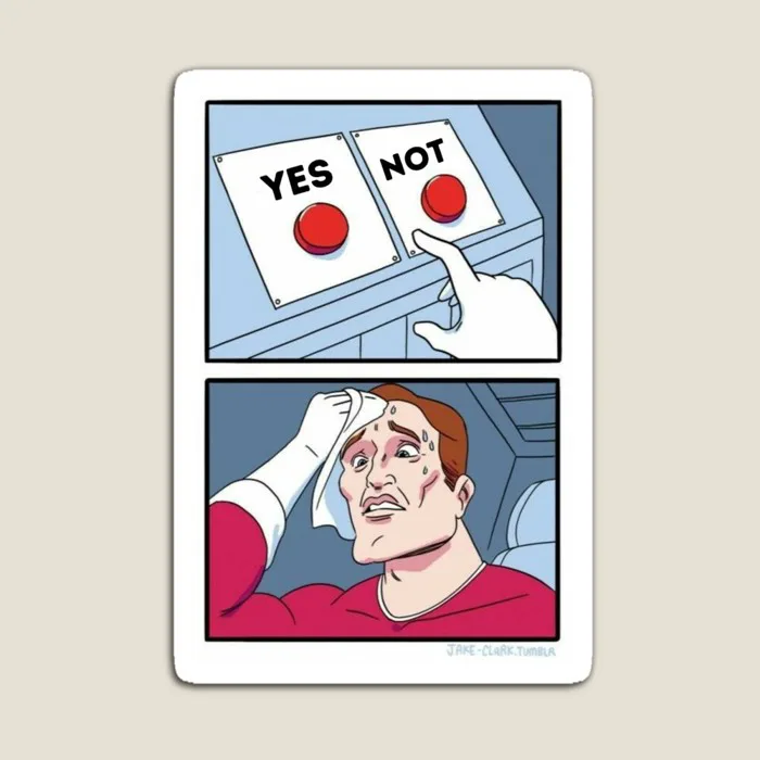 yes or no button
