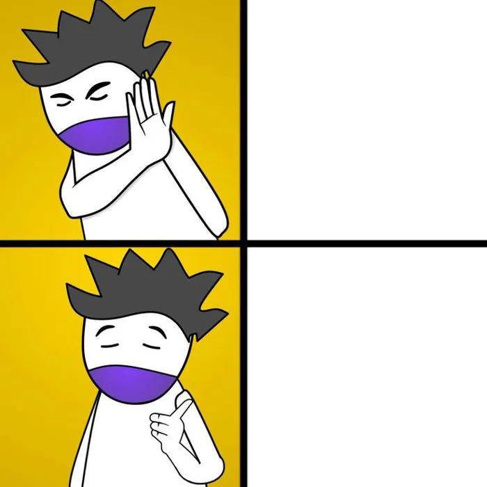 Yes no Meme Template
